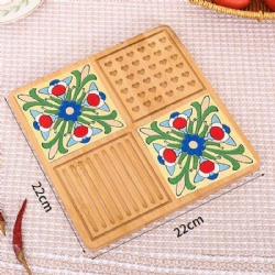 Wood & Ceramic Trivet