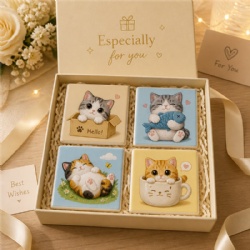 Cat Photo Ceramic Magnet