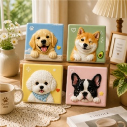 Dog Photo Ceramic Magnet